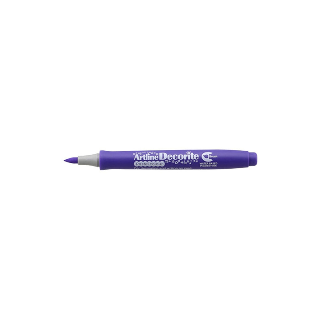 Artline Decorite Markers | Brush Style Marker Pen - Pastel Purple