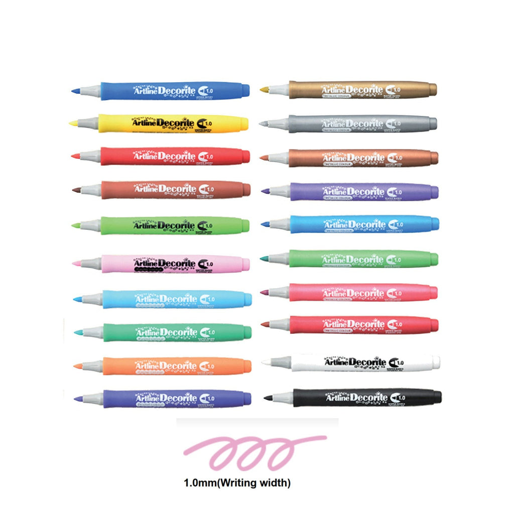 Artline Decorite Marker | Bullet Style - Pack of 20 Pens