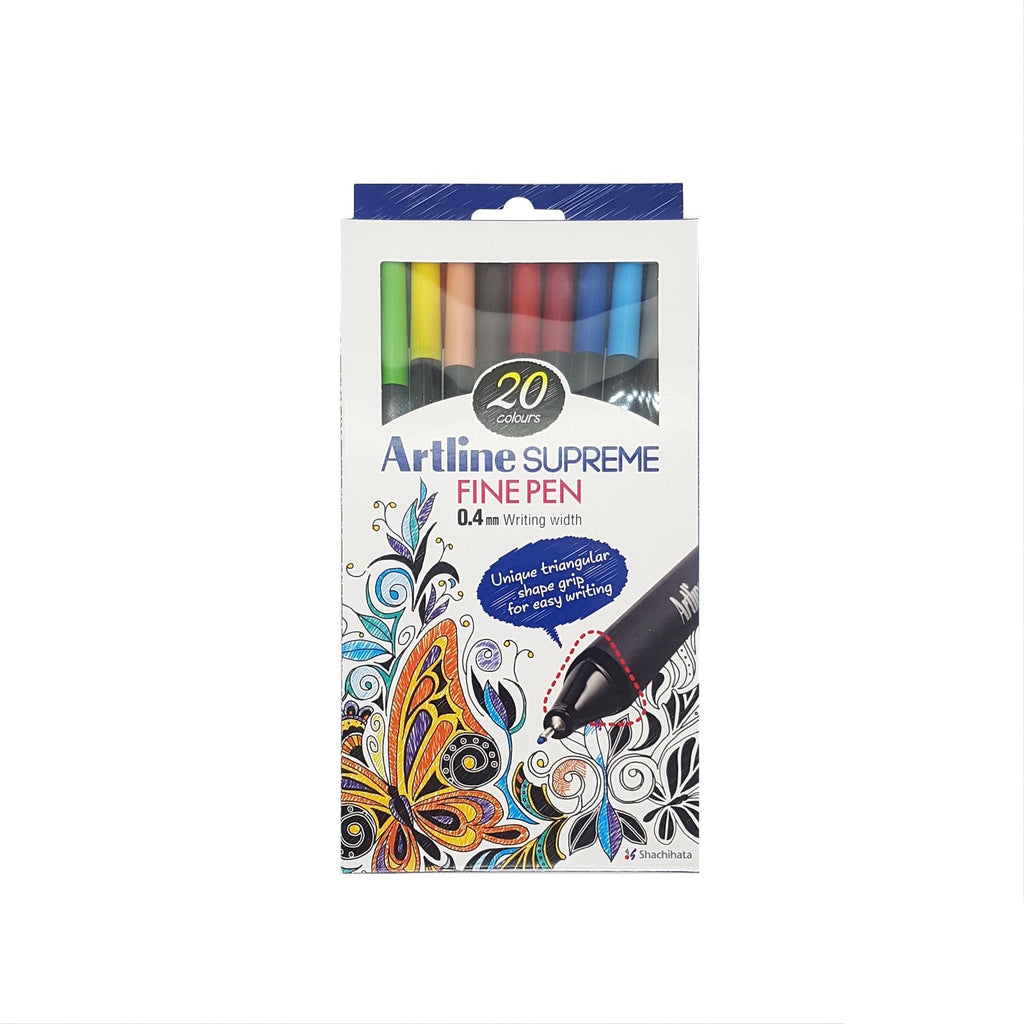 Artline Supreme Fine Pen 0.4mm Nib | 20 Pens