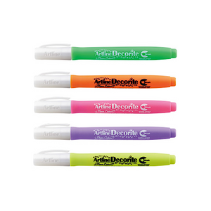 Artline Decorite Neon Markers | Brush Style