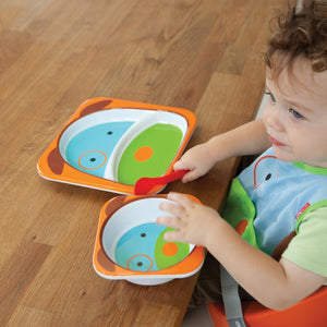 Skip Hop Zoo Melamine Set | Plate & Bowl - Dog