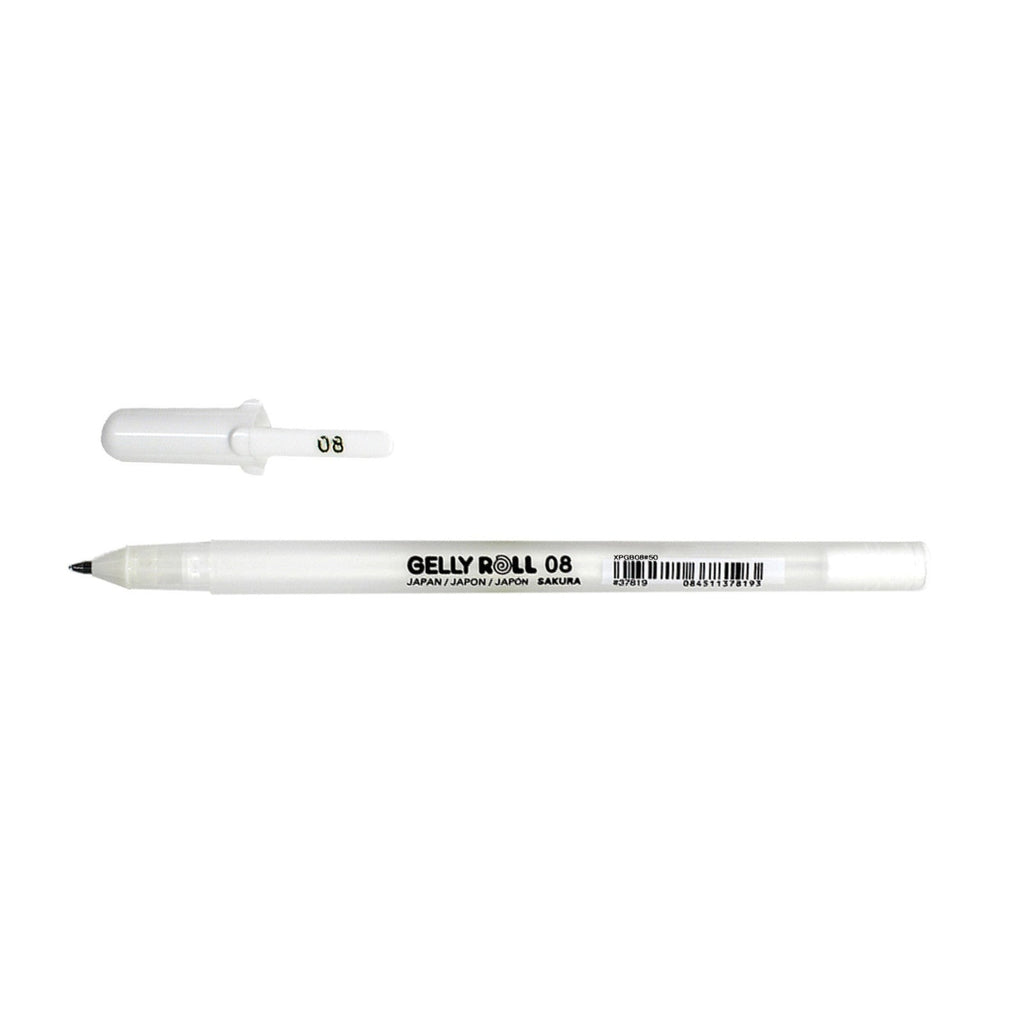 Sakura Gelly Roll Classic White Gel Ink Pen | Medium 08