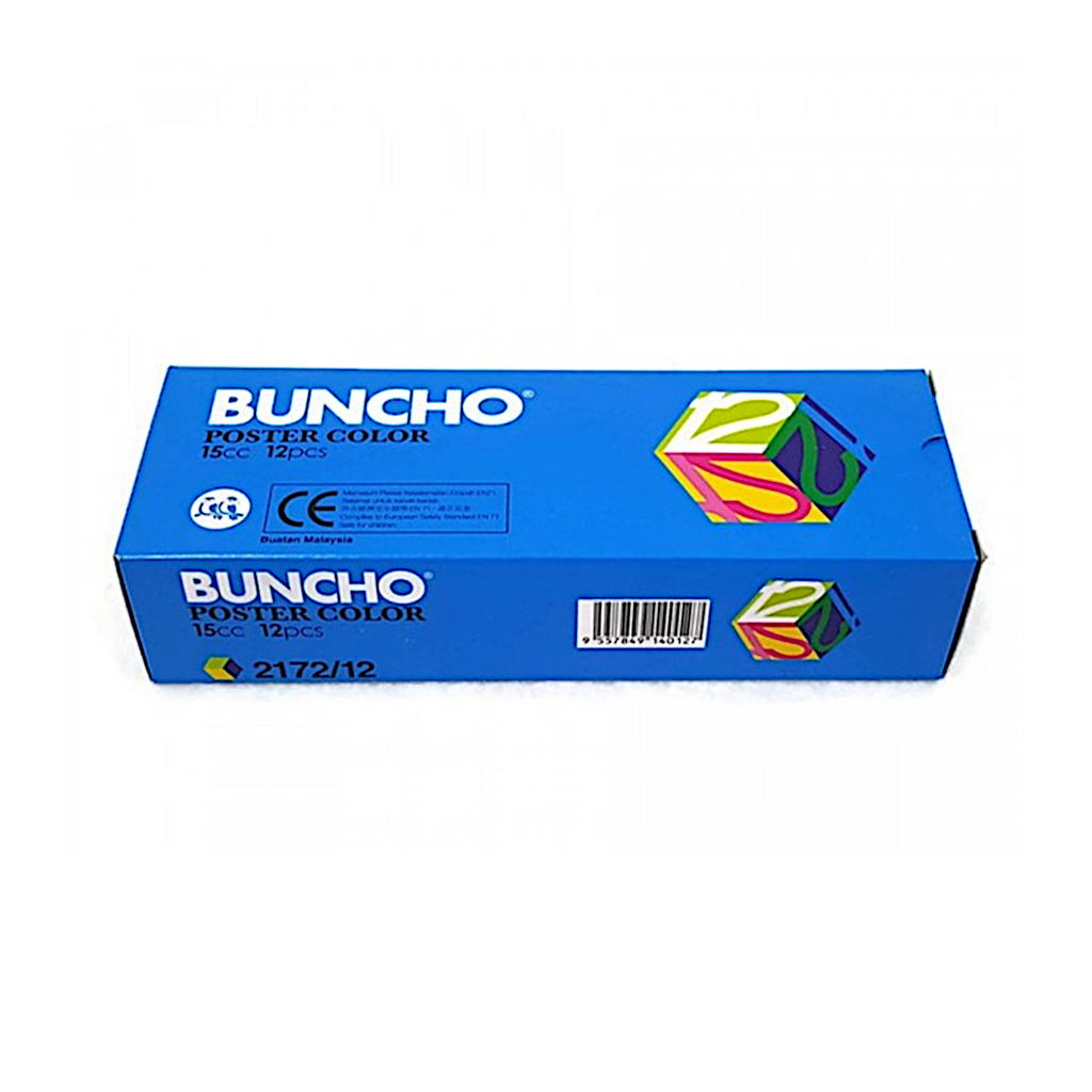Buncho Poster Color 15cc 12pcs