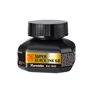 Kuretake Zig Cartoonist Super Black Ink 60ml