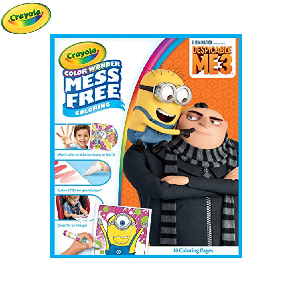 Crayola Colour Wonder | 18 pages + 5 Colour Wonder Markers | Despicable Me