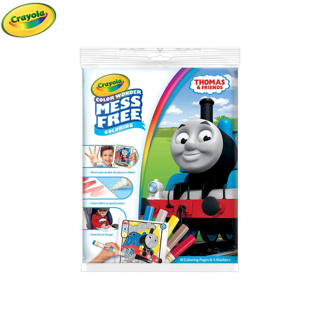 Crayola Colour Wonder | 18 pages + 5 Colour Wonder Markers | Thomas & Friends