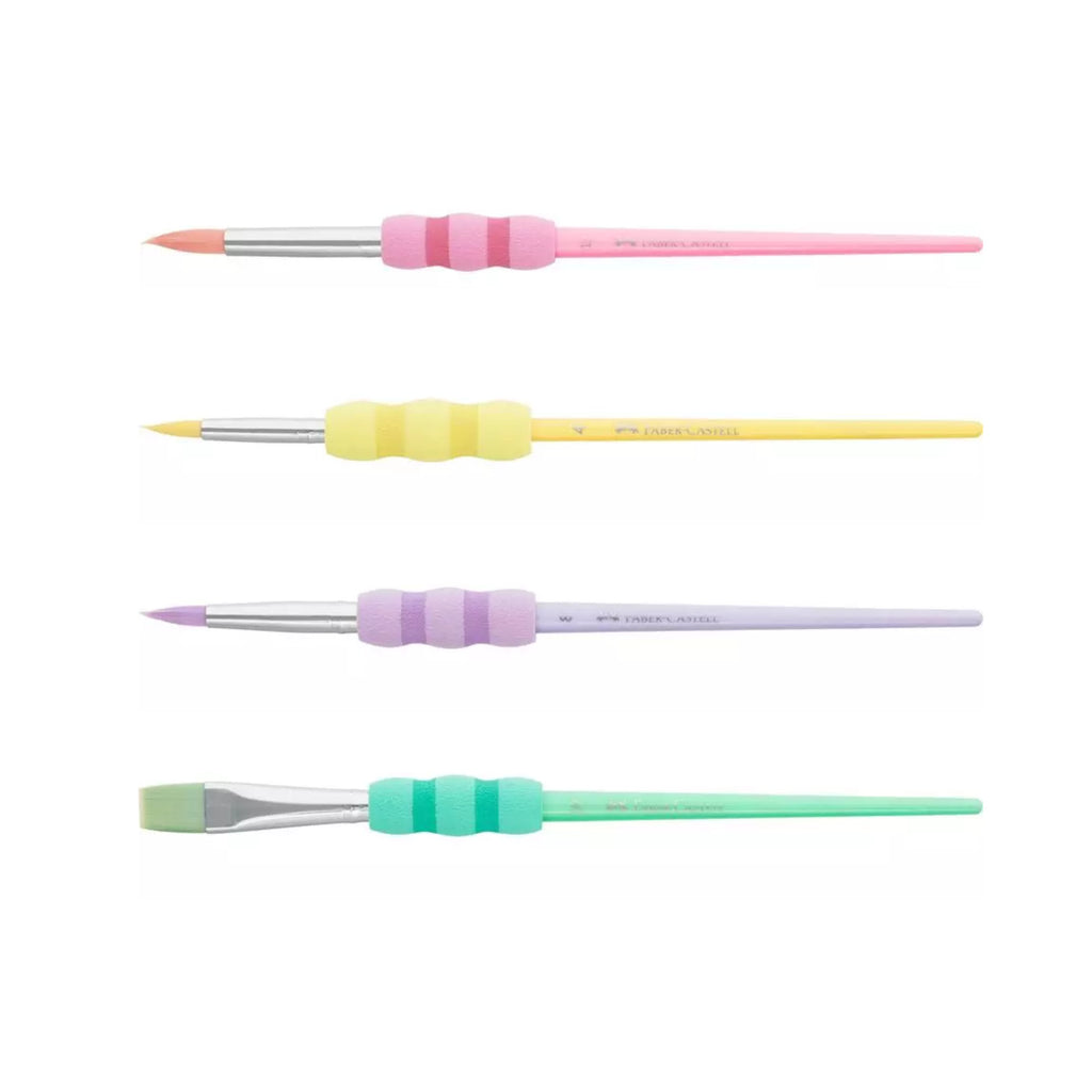 Faber Castell Brush Set with Soft Touch Grip - Pastel Set