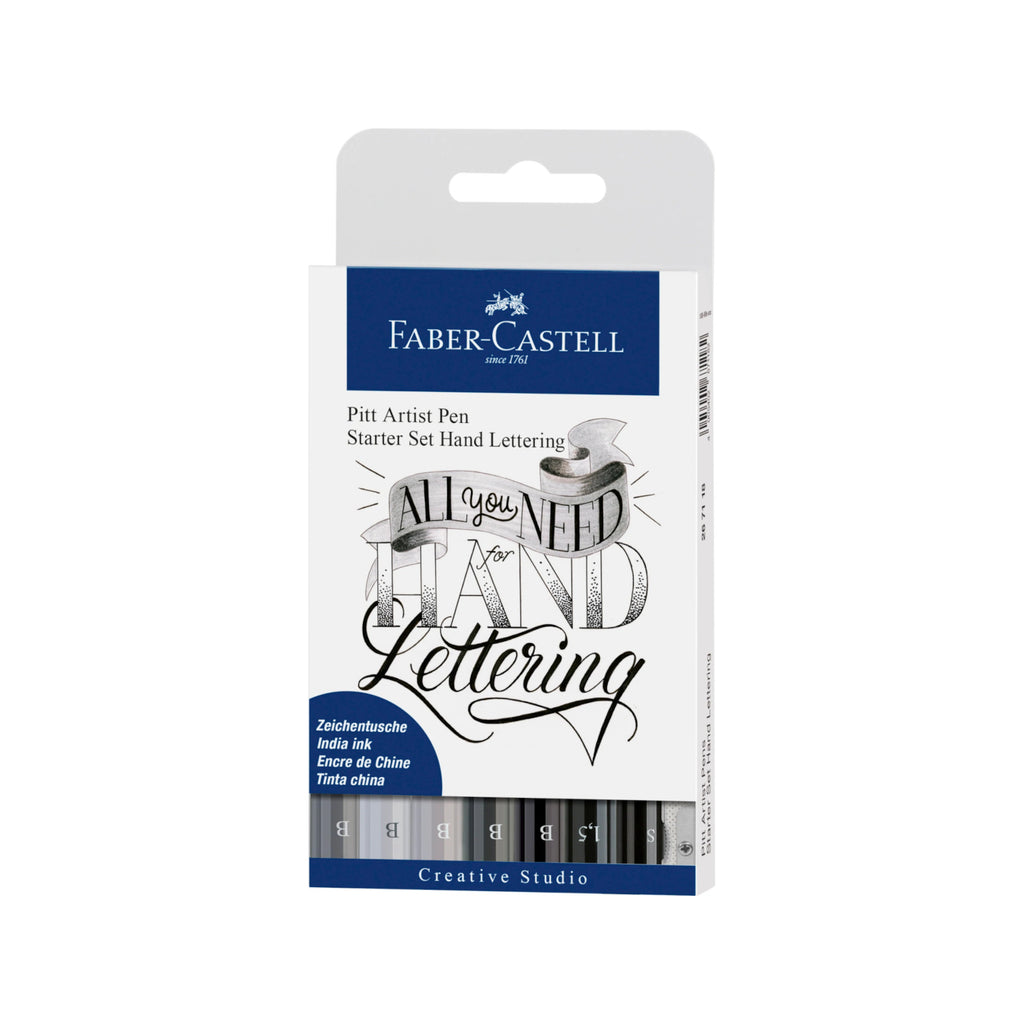 Faber Castell 8 Pitt Artist Pen | Lettering Starter Set