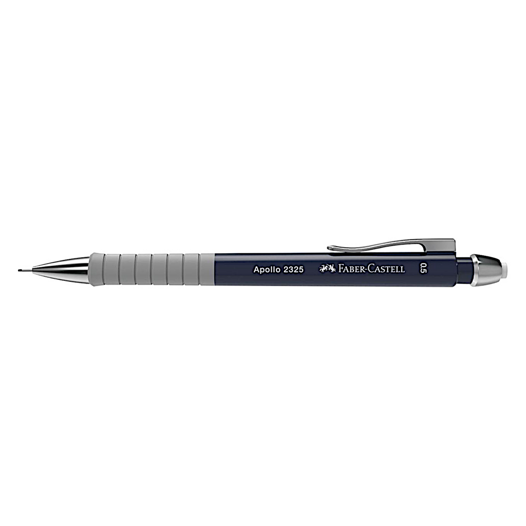 Faber Castell Apollo Mechanical Pencil | Triangular Grip - 0.5mm - Navy Blue