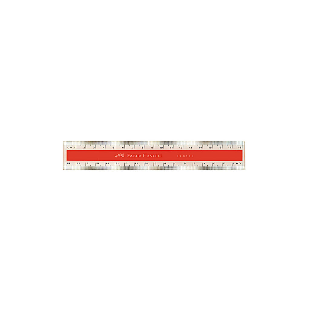 Faber Castell Plastic Ruler 18cm