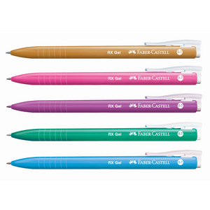 Faber Castell RX Gel Ink 0.7mm Pen | 5pc Colour Set