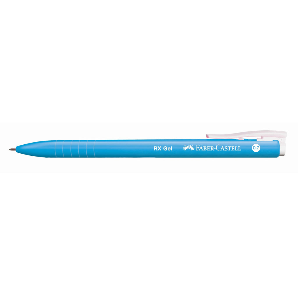 Faber Castell RX Gel Ink 0.7mm Pen - 5pc Colour Set | Blue