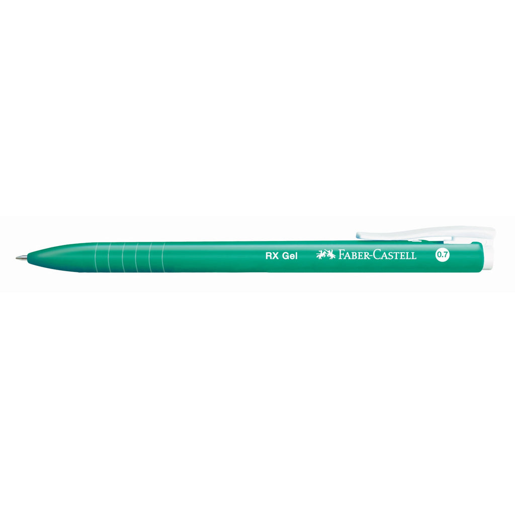 Faber Castell RX Gel Ink 0.7mm Pen - 5pc Colour Set | Green