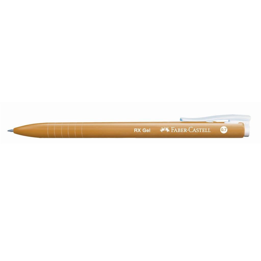 Faber Castell RX Gel Ink 0.7mm Pen - 5pc Colour Set | Gold