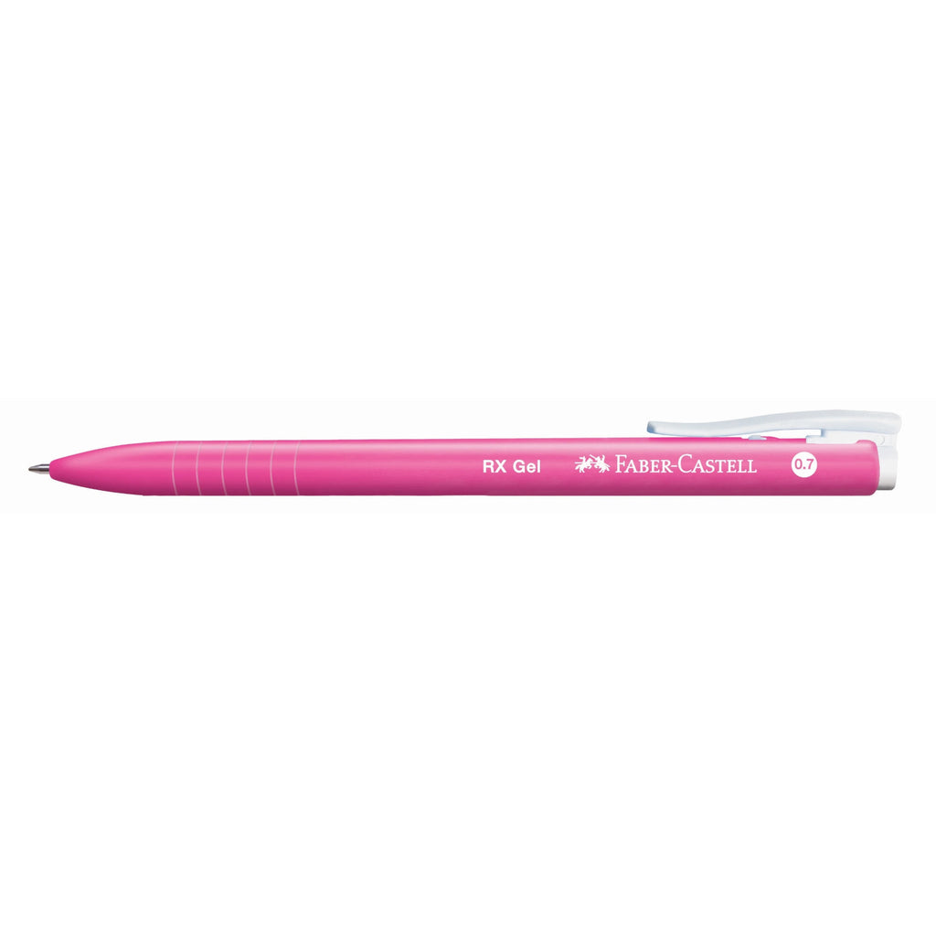 Faber Castell RX Gel Ink 0.7mm Pen - 5pc Colour Set | Pink