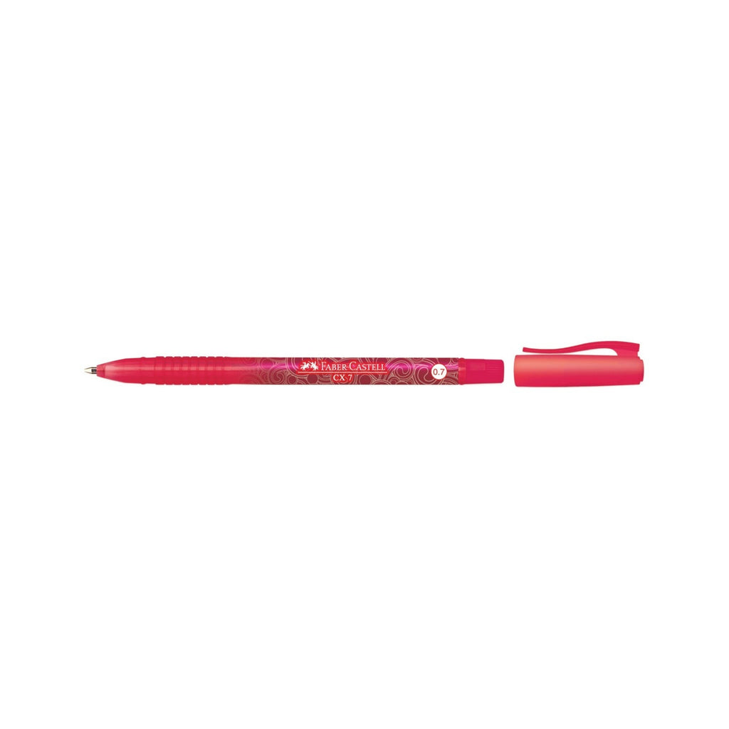 Faber Castell CX7 Smooth Ballpoint Pen 0.7mm | Red