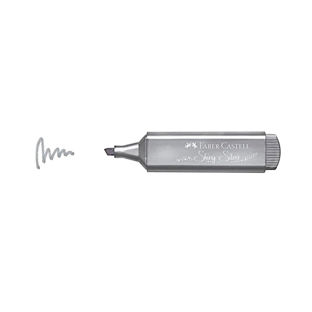 Faber Castell Textliner 46 Sparkling Highlighter - Shiny Silver