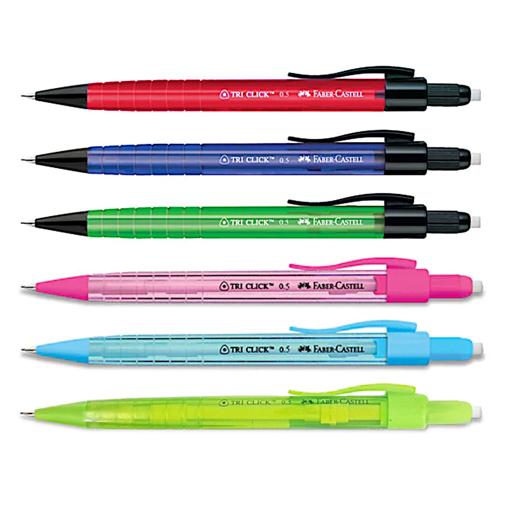 Faber Castell Tri-Click Mechanical Pencil 0.5 with Free lead