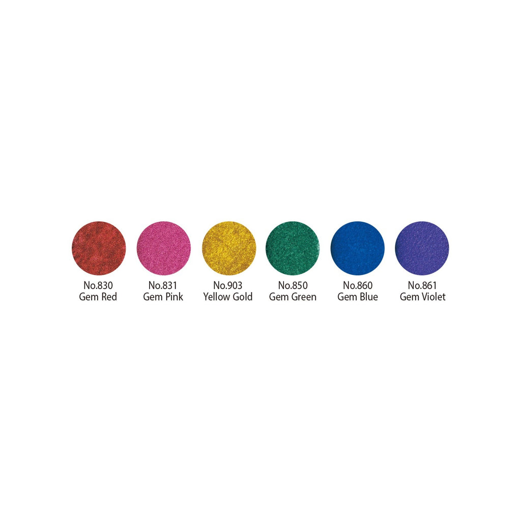 Kuretake Gansai Tambi 6 Colours Set | Gem Colors