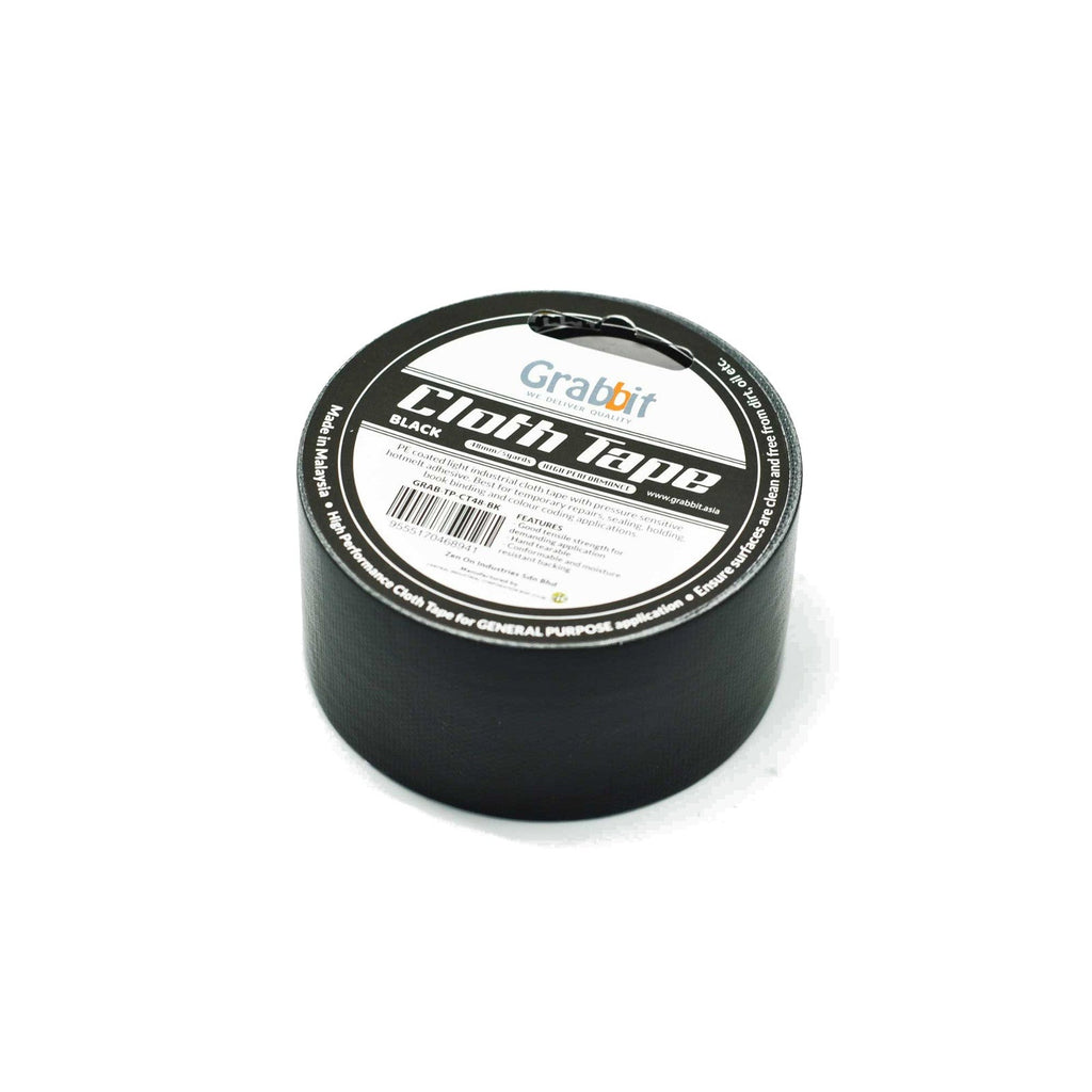 Grabbit Cloth Tape 48mm x 5yds | Black