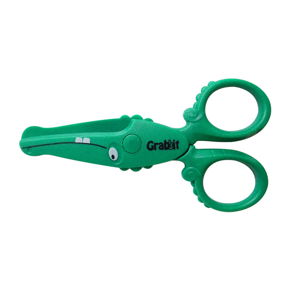 Grabbit 12cm Children Safety Scissors | Crocodile