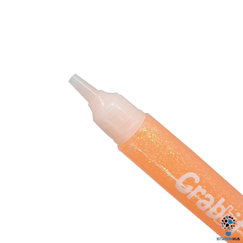 Grabbit Neon Glitter Glue | Pink Peach Lemon