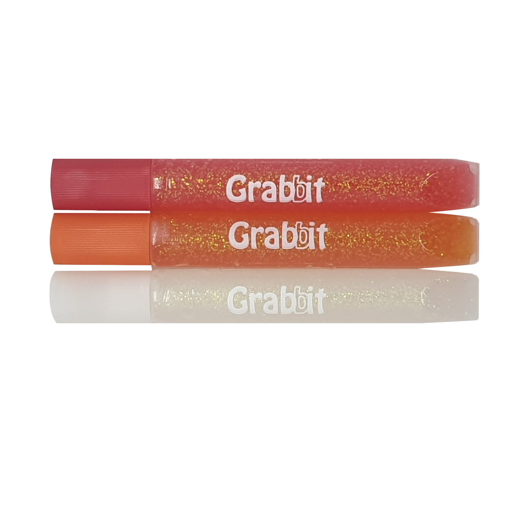 Grabbit Neon Glitter Glue - Red Orange White
