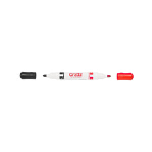 Grabbit Twin-Nib Whiteboard Marker | Dual Colour | Black & Red
