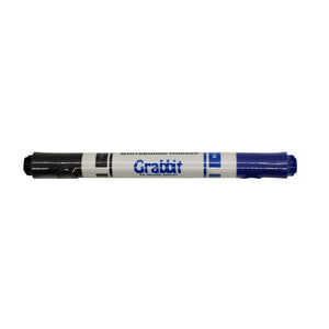 Grabbit Twin-Nib Whiteboard Marker | Dual Colour | Black & Blue