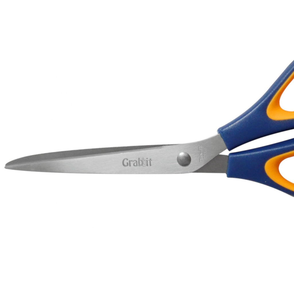 Grabbit Plus+ 21cm Soft Rubber Ring Handle Scissors
