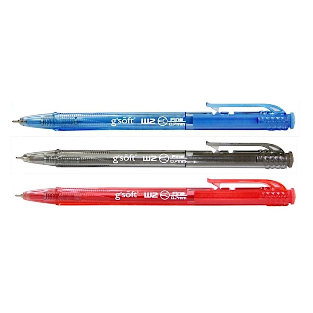 G'Soft W2 Retractable Ball Pen | 0.7mm