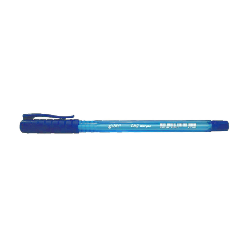 G'Soft GM7 0.7mm Ballpoint Colour Pen - Blue
