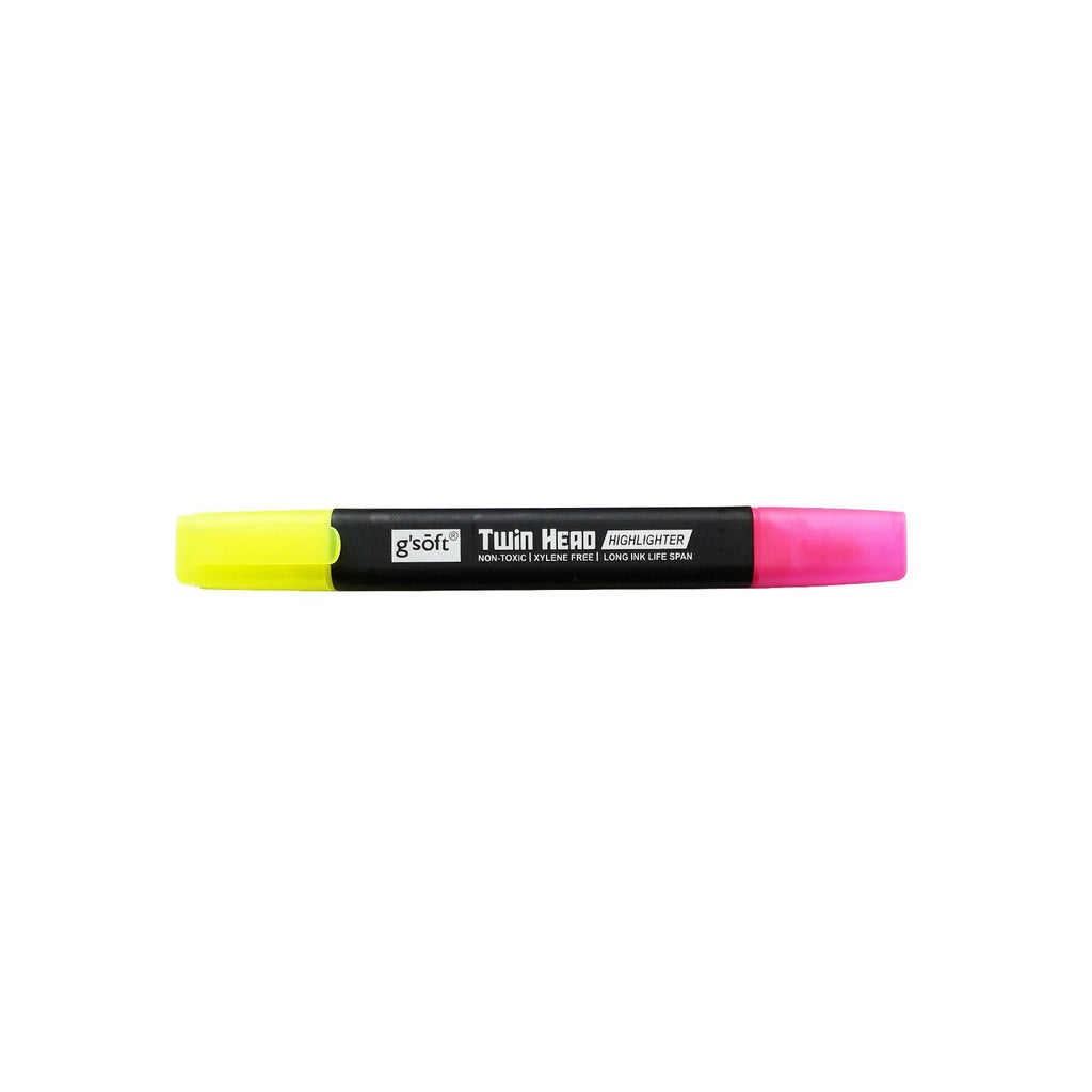 G'Soft Twin Head Highlighter | Pink.Yellow