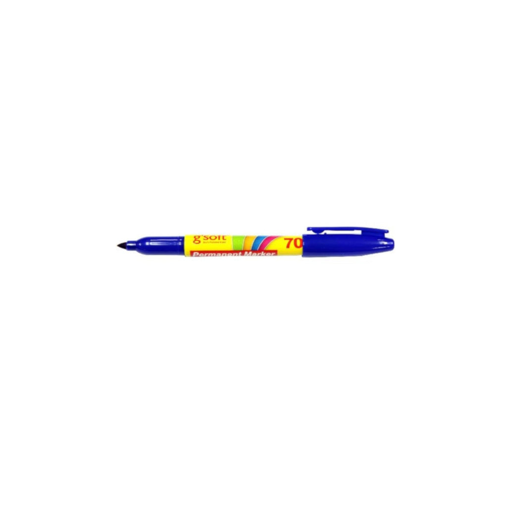 G'Soft 70M Buleet Point Permanent Marker - Blue