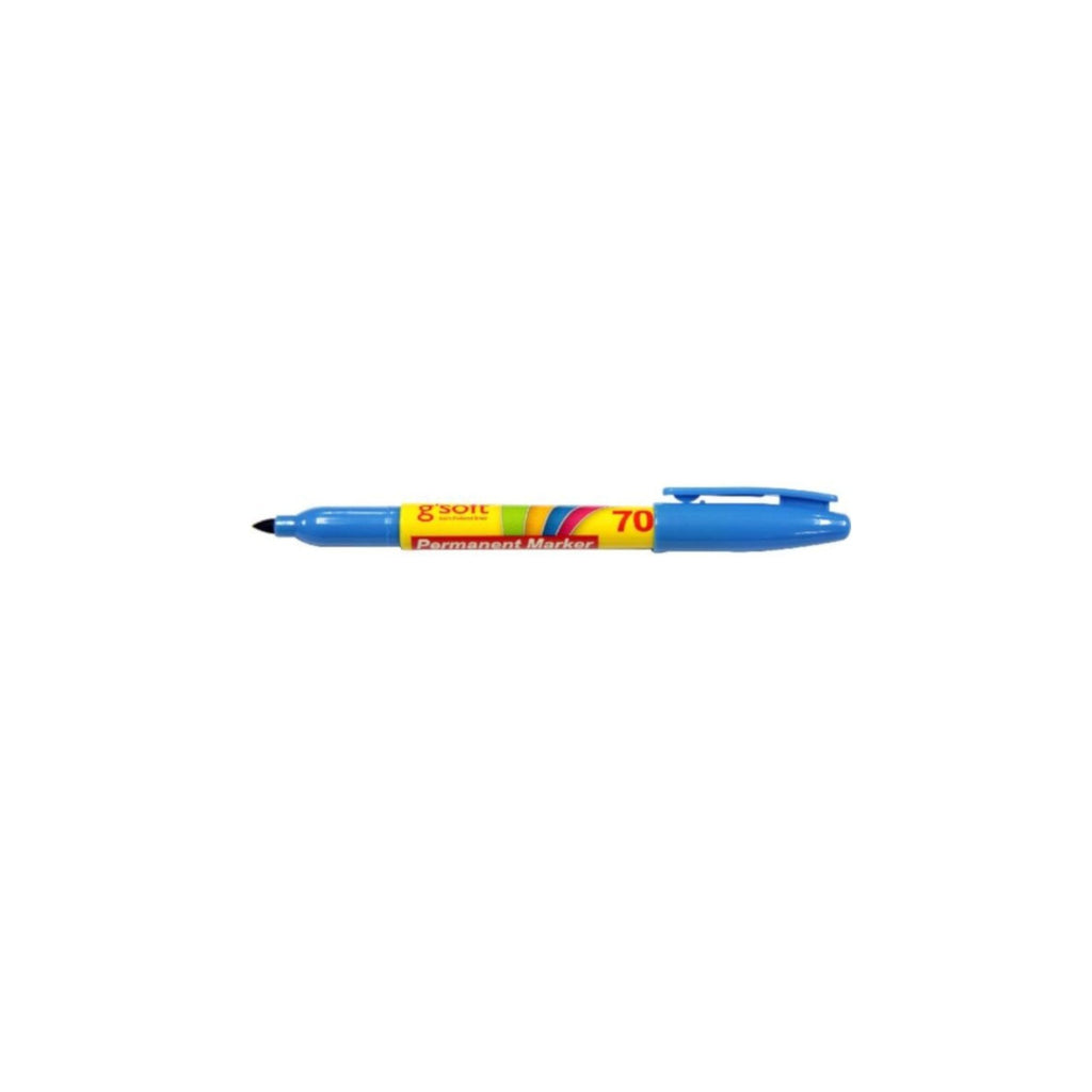G'Soft 70M Buleet Point Permanent Marker - Sky Blue
