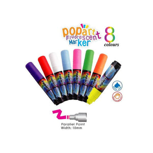 G'Soft Popart Fluorescent Marker Set | Liquid Chalk - 10mm