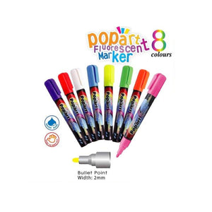 G'Soft Popart Fluorescent Marker Set - 2mm