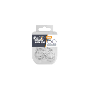 Grabbit Silver Book Ring 19mm (8pcs/box)