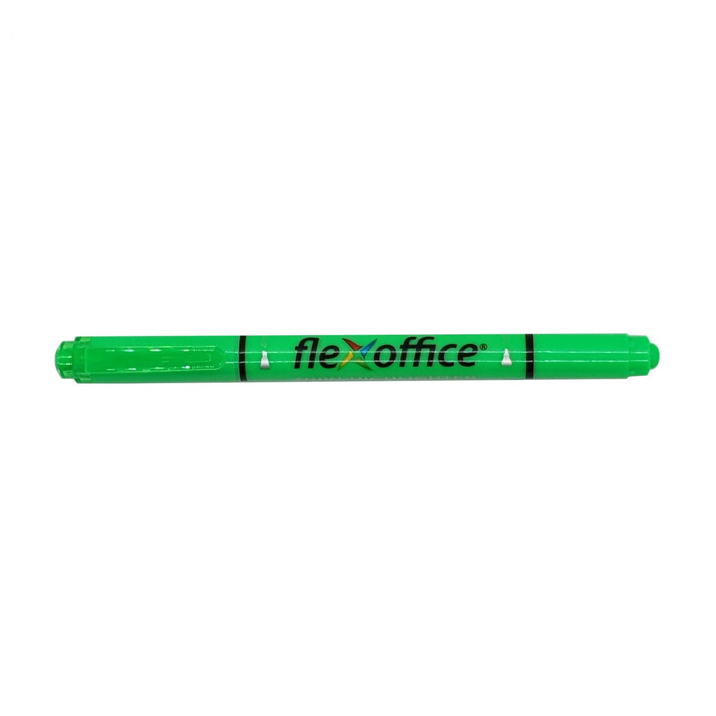 Grabbit Flexoffice Dual Tip Highlighters | Green & Yellow
