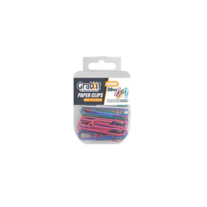 Grabbit 50mm Round Mix Colour Paper Clips