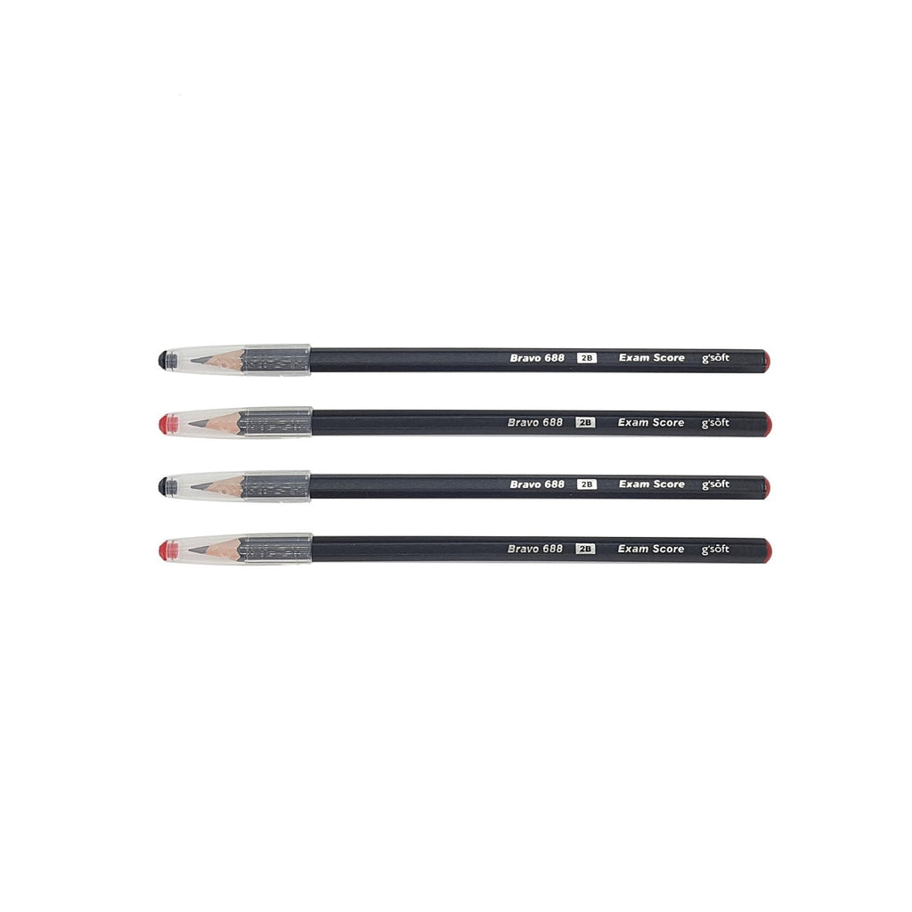 G'Soft BRAVO 688 2B Pencils | Hexagonal Shaped
