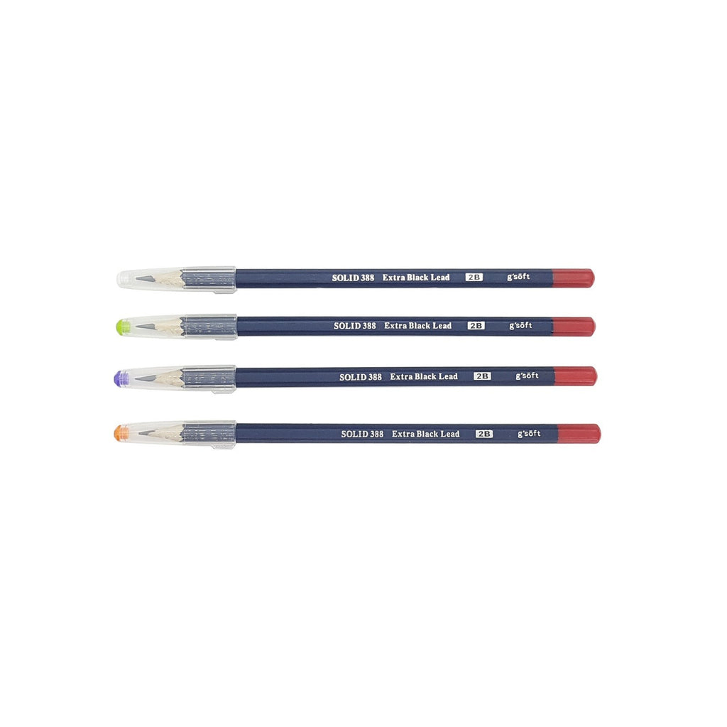 G'Soft SOLID 388 2B Pencils | Hexagonal Shaped
