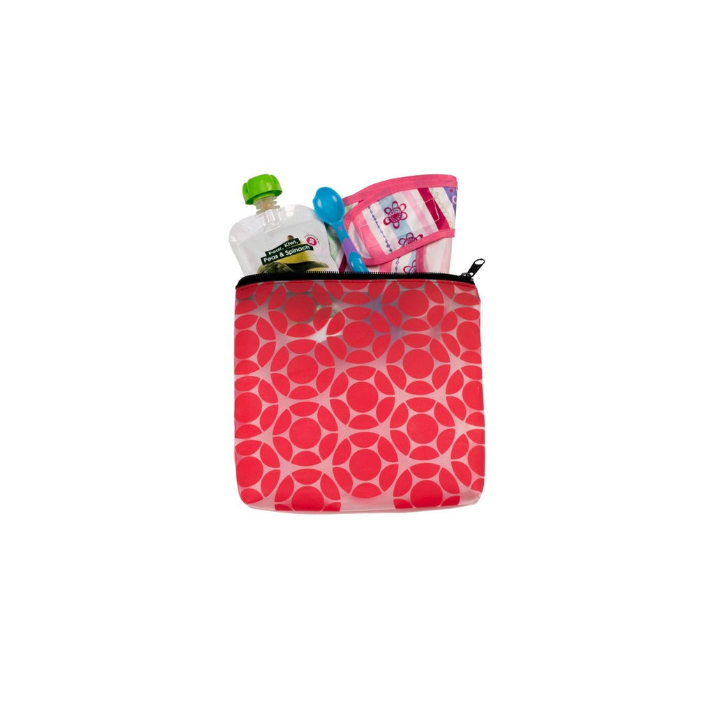 J.L. Childress 5-in-1 Diaper Bag Organizer | Black.Red Floral