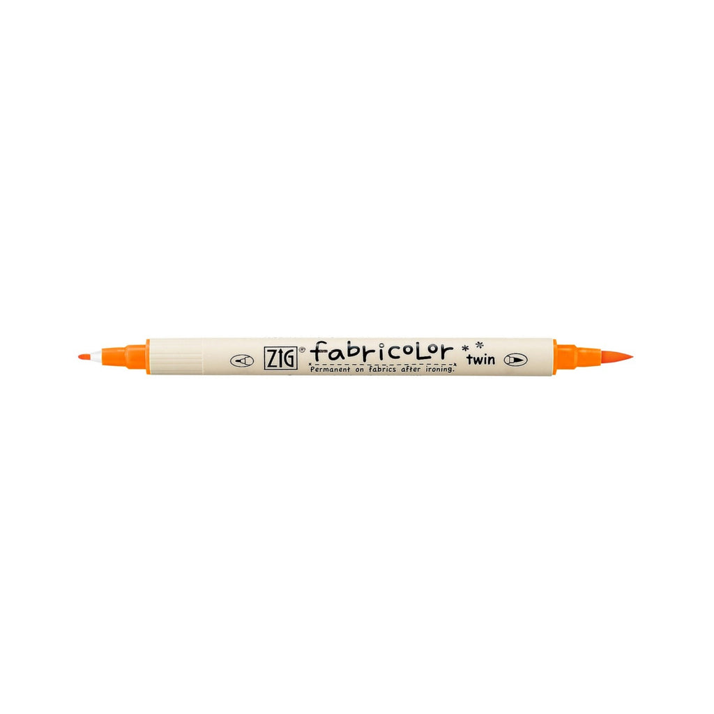 Zig Kuretake Fabricolor | Dual Tip - Orange