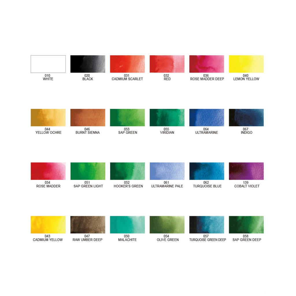 Zig Kuretake Gansai Tambi Watercolour | 24 Colour Set