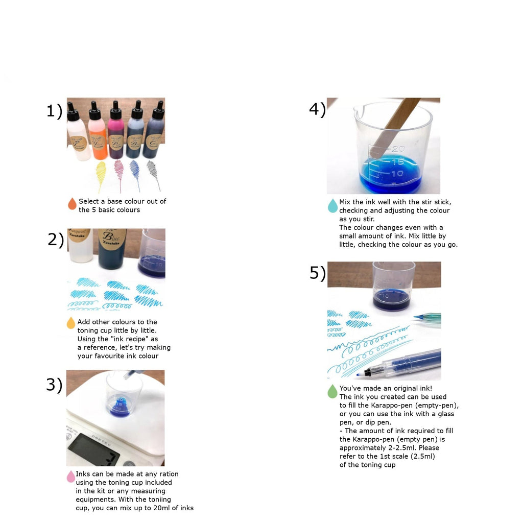 Zig Kuretake Ink-Cafe at Home - instruction