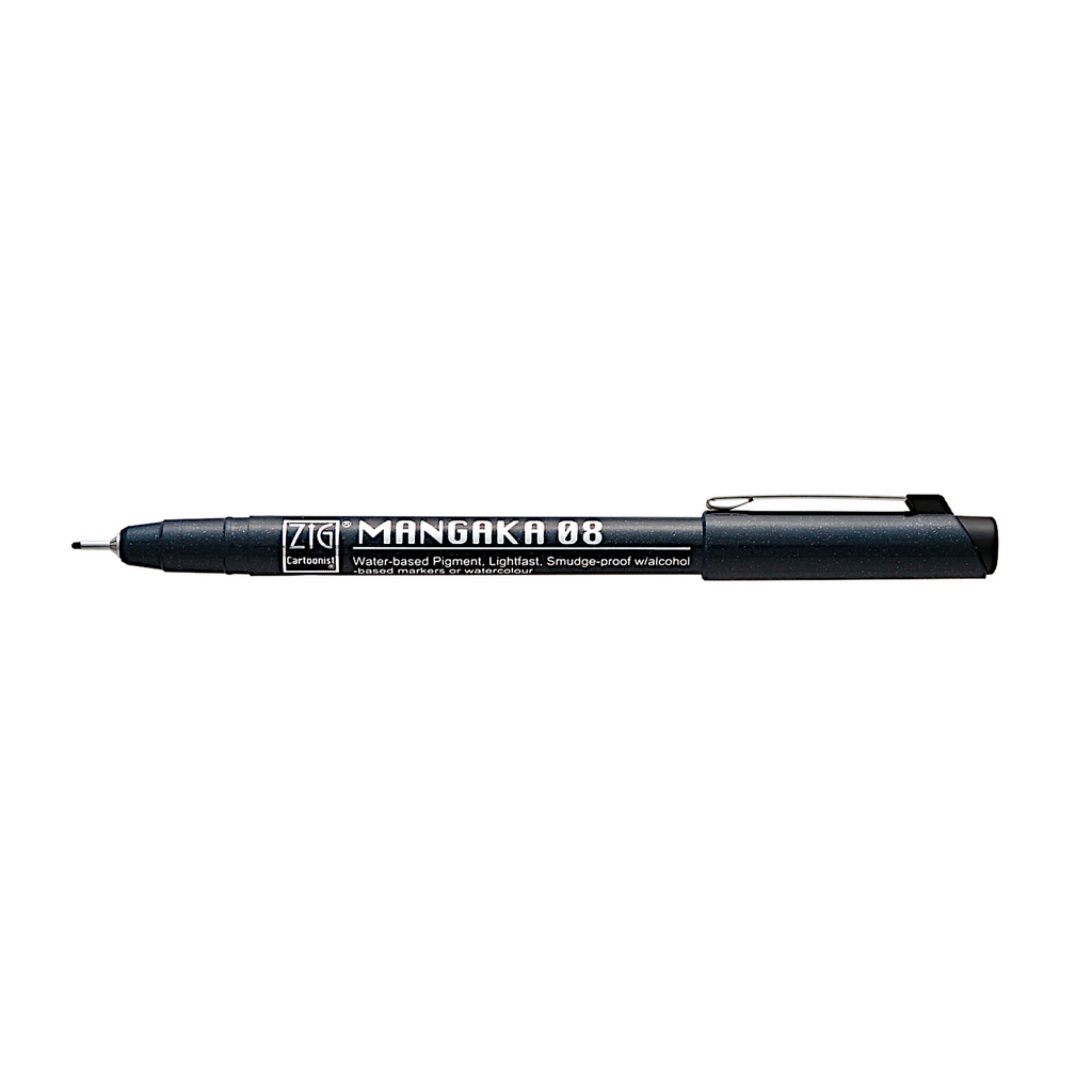 ZIG KURETAKE Cartoonist Mangaka Liner Pen | Black - 08