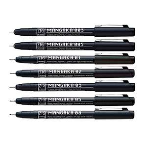 ZIG KURETAKE Cartoonist Mangaka Liner Pen | Black