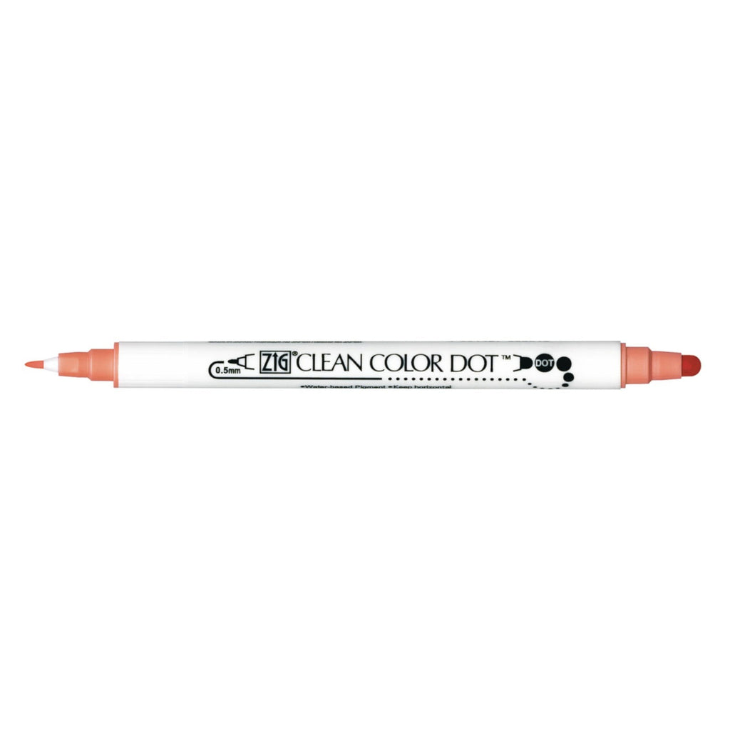 Kuretake Zig Clean Colour Dot Pen - island Coral (#207)