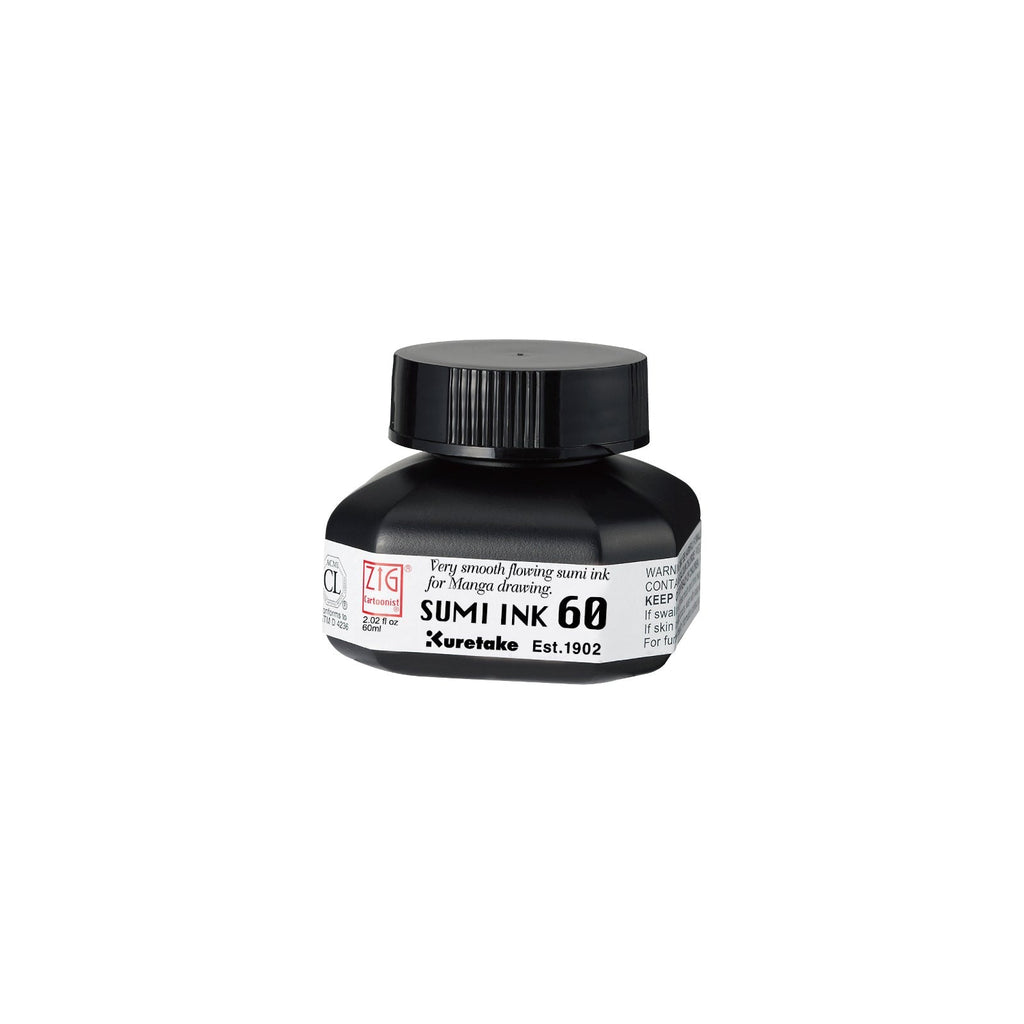 ZIG Kuretake Cartoonist Sumi Black Ink 60ml